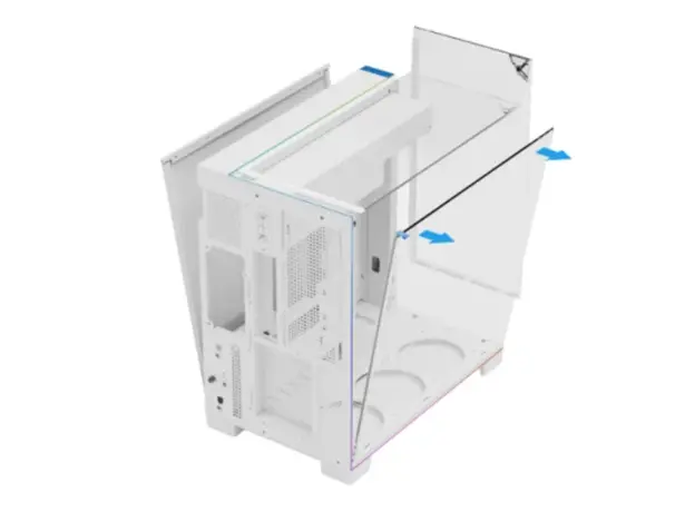კომპიუტერის ქეისი THERMALRIGHT TR-A70 ARGB WHITE 5x120mm ARGB Fans, 2 image