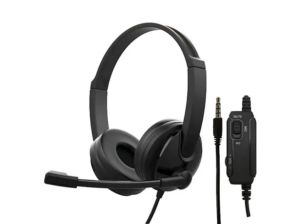 ყურსასმენი 2E 2E-CH12SJ PC Headset CH12, On-Ear, 3.5mm - 2*3.5mm Black