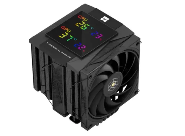 ქულერი THERMALRIGHT Royal Knight 120 Digital BLACK CPU Universal Cooler