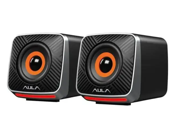 დინამიკი AULA A200 2.0 Multi-Colour Gaming Speaker 6W Black