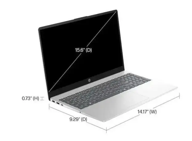 ნოუთბუქი HP 15-FD0113DX | i3-N305 | 8GB | 128GB SSD | 15.6" | WIN11 | Natural Silver | C0CM1UA#ABA, 2 image