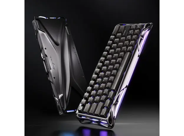 კლავიატურა GravaStar Mercury V60 Pro 60keys, GravaStar Blackcore, USB-A, 8k,RGB, GunMetal, 3 image