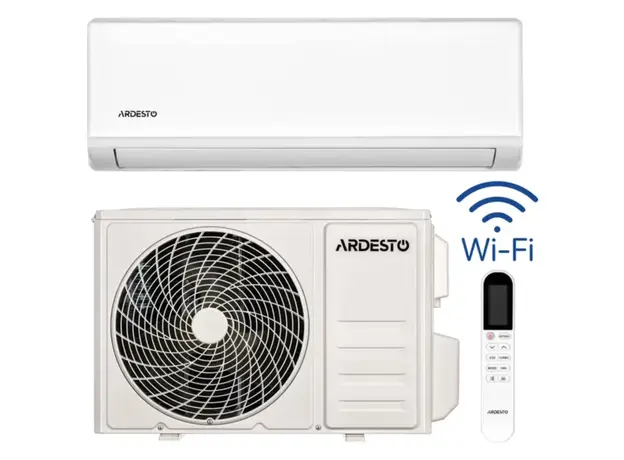 კონდიციონერი ARDESTO CoolAirLite 55m2 on/off 18000BTU 5.0kW A/A -7°С R32 white, 4 image