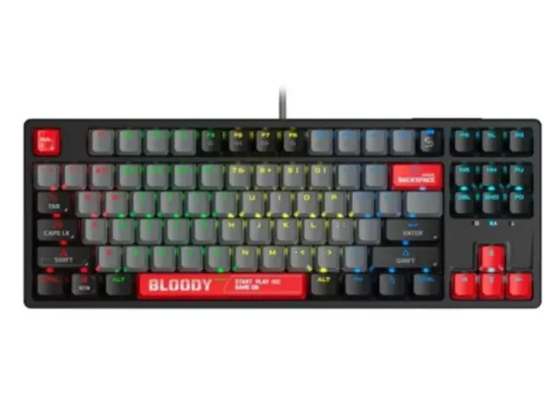 კლავიატურა A4Tech Bloody S87 RGB Mechanical Red Plus Switch Keyboard Energy Red
