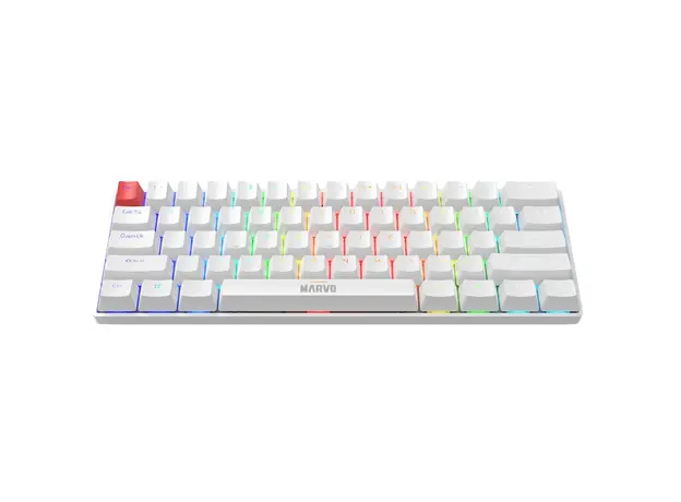 კლავიატურა MARVO Saber wired mechanical gaming keyboard RGB lighting White, 2 image