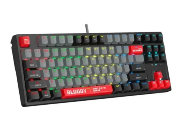 კლავიატურა A4Tech Bloody S87 RGB Mechanical Red Plus Switch Keyboard Energy Red, 3 image