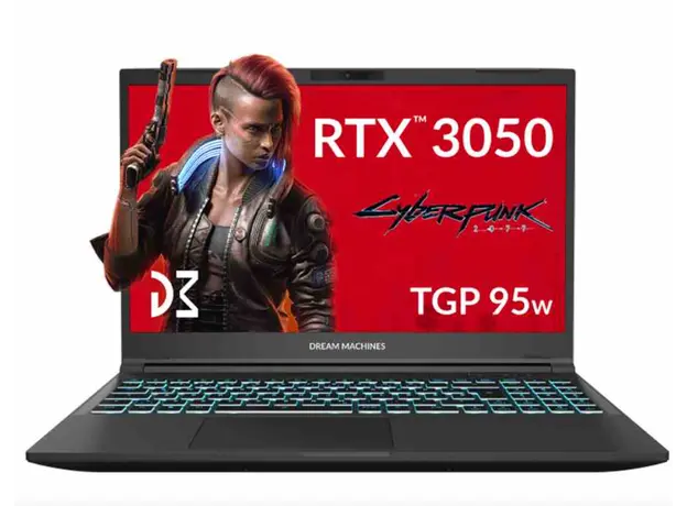 ნოუთბუქი Machines Notebook RG3050-15 15.6FHD IPS, Intel i5-13420H, 16GB, F512GB, NVD3050-4, DOS, black