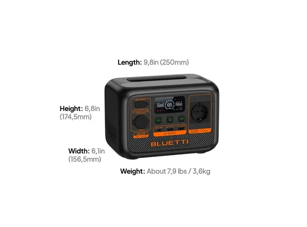 ელექტრო სადგური Bluetti AC2P, 230,4Wh, USB-C, USB-A, Power Station, Black, 6 image
