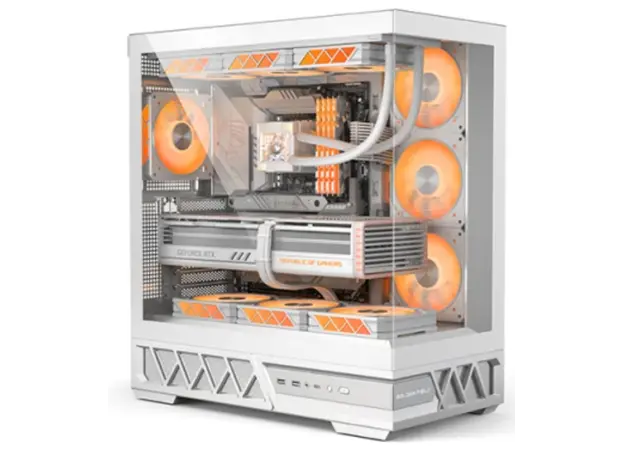 კომპიუტერის ქეისი Golden Field BALANCE WORLD 1 WHITE 7x120mm RGB Fans