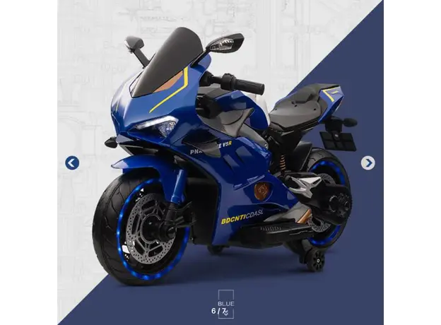 ბავშვის ელექტრო მოტოციკლი V5R-BLU, 2 image