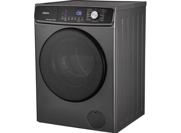 სარეცხი მანქანა საშრობით ARDESTO front load Black Mars, 10(6)kg, 1400, A+++, 60cm, display, steam, inverter, silver, 2 image