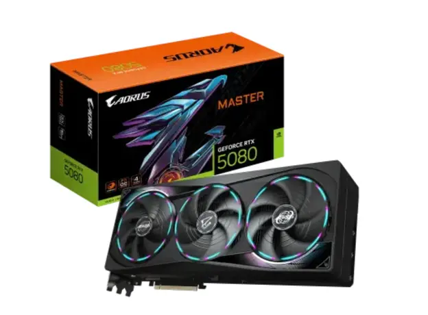 ვიდეო დაფა GIGABYTE PCI Express 12GB VGA PCIE16 RTX5080 16GB GDDR7 GV-N5080AORUS M-16GD