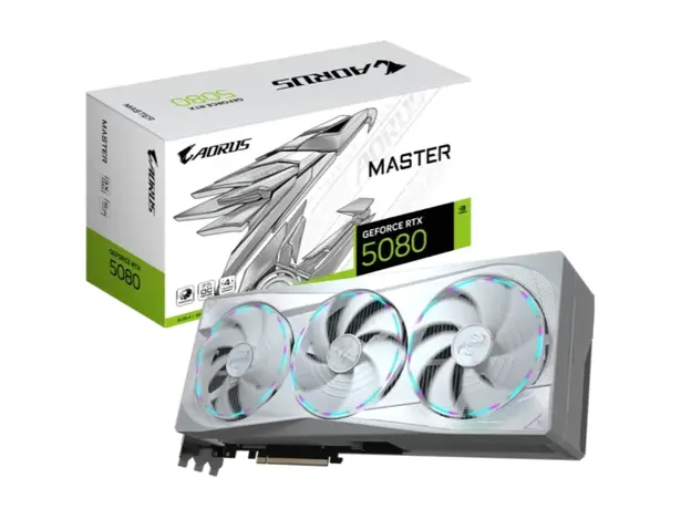 ვიდეო დაფა Gigabyte PCI Express 12GB VGA PCIE16 RTX5080 16GB GDDR7 N5080AORUSM ICE-16GD