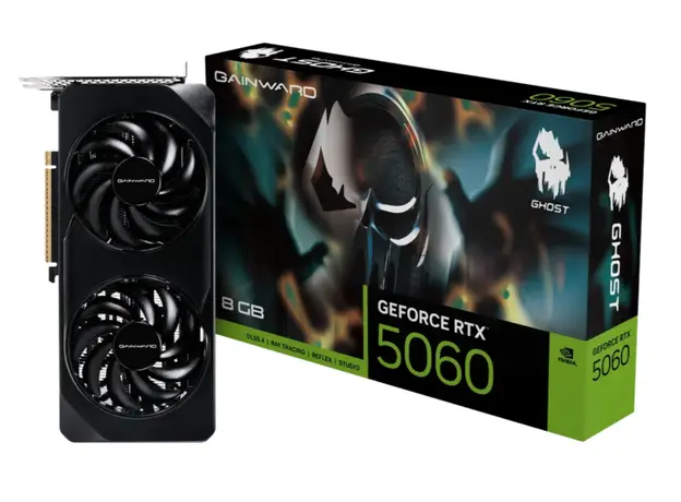 ვიდეო დაფა Gainward RTX5060 GHOST 8GB GDDR7 128bit 3-DP HDMI