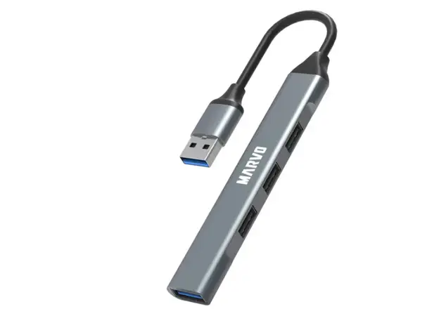 USB ჰაბი Marvo USB (3.0) hub 4-port, UH-ATC01, metal