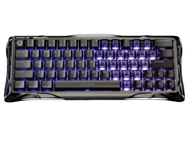 კლავიატურა GravaStar Mercury V60 Pro 60keys, GravaStar Blackcore, USB-A, 8k,RGB, GunMetal