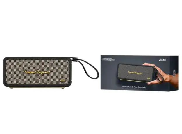 დინამიკი 2E SoundLegend 80W, BT 5.3, TWS, FLAC, MP3, WAV, EQ, Power Bank, IPX6, RGB, Black, 5 image
