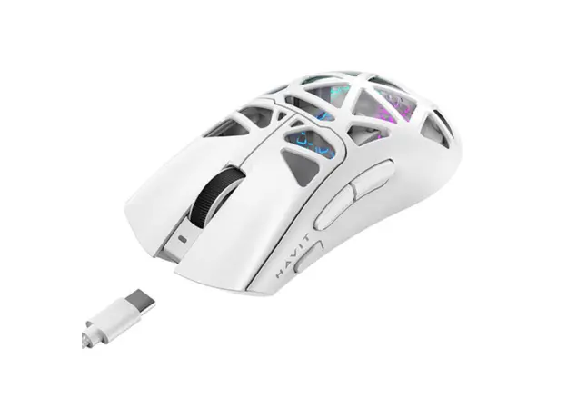 მაუსი Havit Gaming Mouse MS1042WB White, 3 image