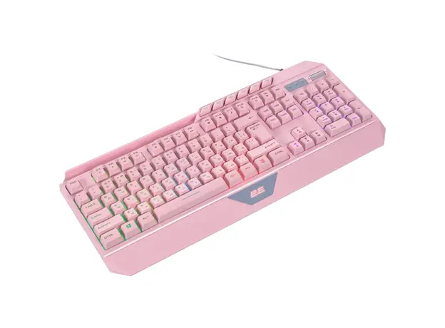 კლავიატურა 2E GAMING Membrane keyboard KG315 110key, USB-A, EN/UA, RGB, pink, 2 image