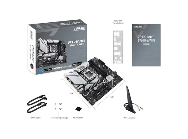 დედა დაფა Asus 90MB1CX0-M1EAY0 PRIME B760M-A WIFI, LGA 1700, DDR4, 128GB, 4 image