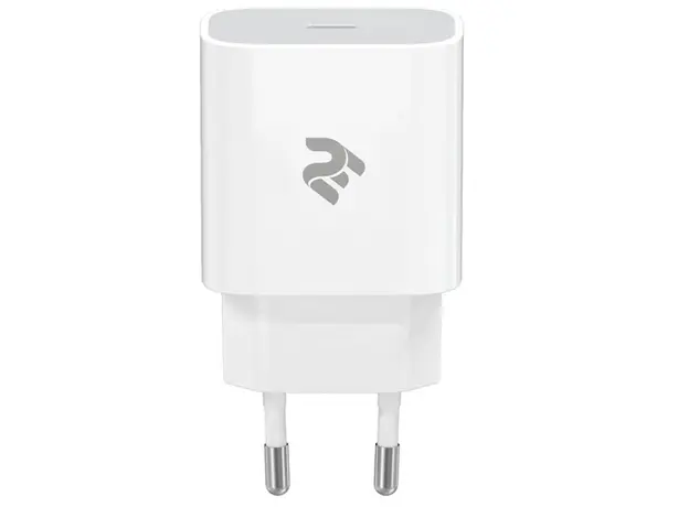 Mobile phone charger 2Е WC1USBC20W-W Wall Charger USB-C PD3.0 DC5V / 3A, Max 20W White