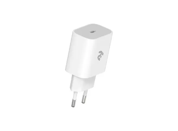 Mobile phone charger 2Е WC1USBC20W-W Wall Charger USB-C PD3.0 DC5V / 3A, Max 20W White, 2 image
