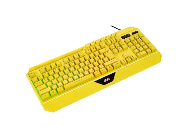 კლავიატურა 2E 2E-KG315UYW, Wired, RGB, USB, Gaming Keyboard, Yellow, 2 image