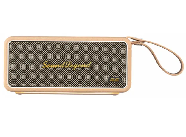 დინამიკი 2E SoundLegend 80W, BT 5.3, TWS, FLAC, MP3, WAV, EQ, Power Bank, IPX6, RGB, Brown