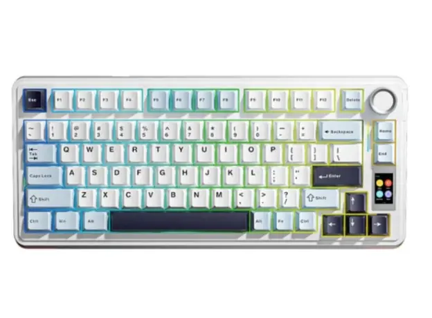 Keyboard AULA S75 PRO RGB Mechanical Keyboard Light Blue/White/Black-Purple (Seiya Switch)
