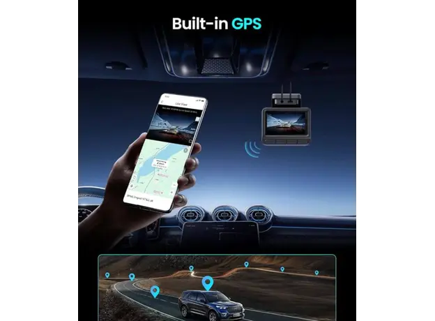Car video recorder DDPAI Z50 Pro 4K Dash Cam 143° WIFI, GPS, Bluetooth, Black, 6 image