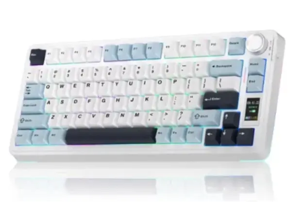 Keyboard AULA S75 PRO RGB Mechanical Keyboard Light Blue/White/Black-Purple (Seiya Switch), 2 image