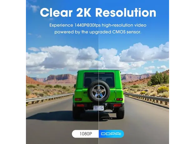 Car Video Recorder DDPAI Mini Pro 2K, 140° WIFI, Dash Cam, Black, 8 image