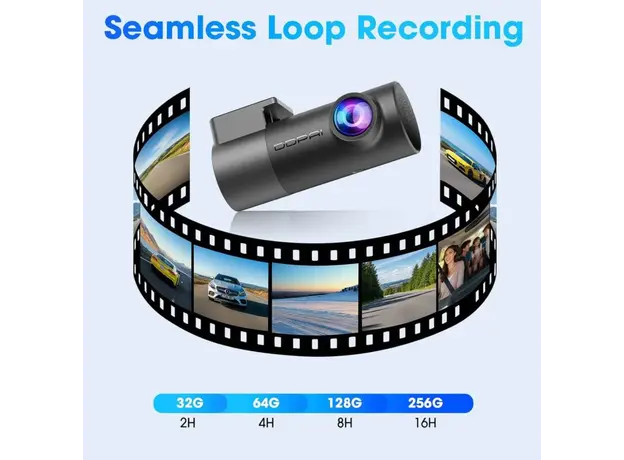 Car Video Recorder DDPAI Mini Pro 2K, 140° WIFI, Dash Cam, Black, 10 image