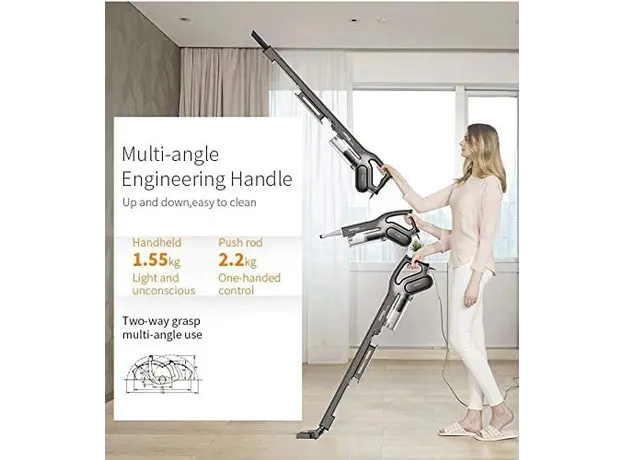 Vacuum Cleaner Xiaomi Deerma DX700S 2-in-1 600W Vacuum Cleaner 0.8L Black, 5 image