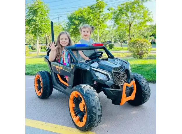 Children's electric car with iron shock absorbers 908-BLACK