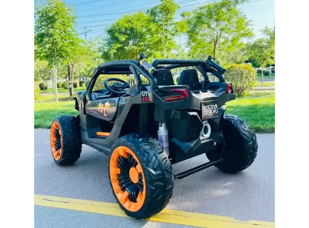 Children's electric car with iron shock absorbers 908-BLACK, 4 image