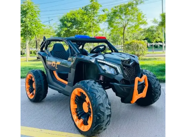 Children's electric car with iron shock absorbers 908-BLACK, 3 image