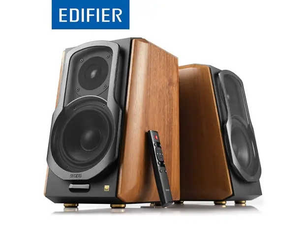 Speaker Edifier S1000MKII Audiophile Active Library 2.0 Speakers 120W Bluetooth 5.0 Speakers brown