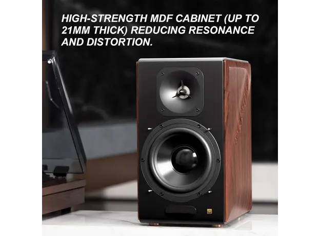 Speaker Edifier S3000MK Ⅱ, 256W, Bluetooth, XLR, Optical, RCA, Coaxial, USB, Speaker, Brown, 10 image