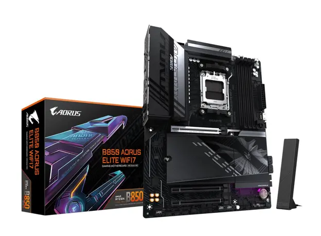 Motherboard GIGABYTE B850 A ELITE WF7 sAM5 B850 4xDDR5 M.2 Wi-Fi BT ATX, 4 image