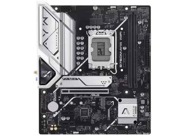 Motherboard ASUS B760M-AYW WIFI-SI s1700 B760 2xDDR5 M.2 HDMI Wi-Fi BT mATX BULK WITH ACCESSORY
