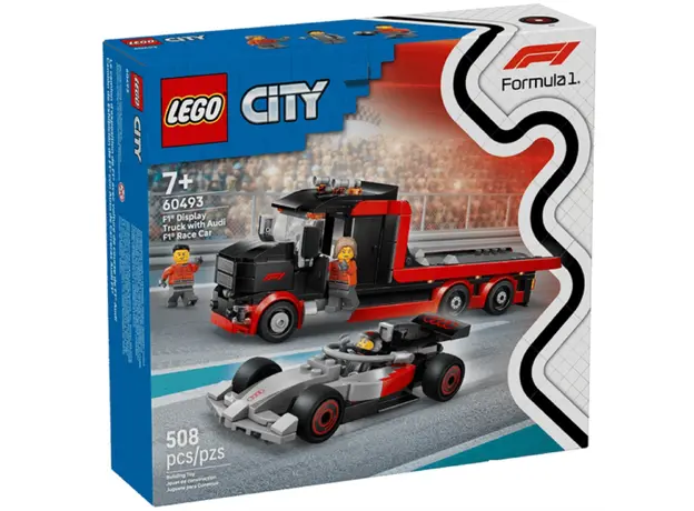 LEGO Constructor City F1 Display Truck with Audi F1 Race Car