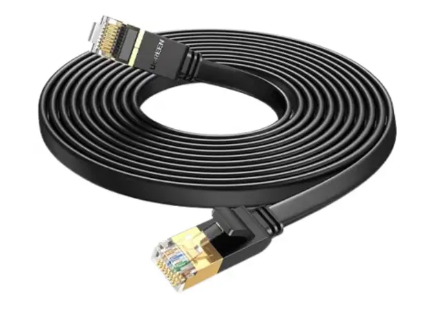 Cable Ugreen Cat 7 U/FTP Lan Cable Flat Design 1m Black/11260, 2 image