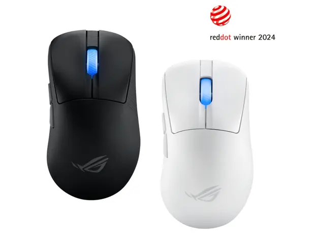 ASUS Mouse ROG Keris II Ace, RGB, USB-A/WL/BT, white, 6 image