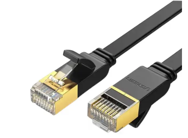 Cable Ugreen Cat 7 U/FTP Lan Cable Flat Design 1m Black/11260