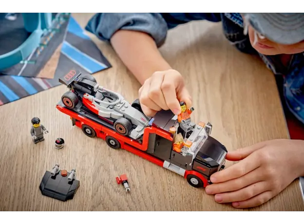 LEGO Constructor City F1 Display Truck with Audi F1 Race Car, 7 image