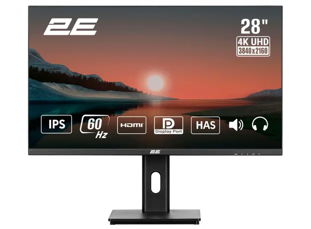 Monitor 2E 28" L2825B 2xHDMI, DP, IPS, 84%NTSC, 3840x2160, FreeSync