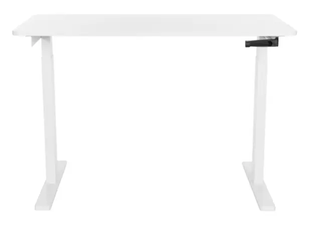 Gaming table 2E Computer Desk CE120W, height 72-120cm, manual mechanism, tabletop 120?60cm (white), metal base (white), 3 image
