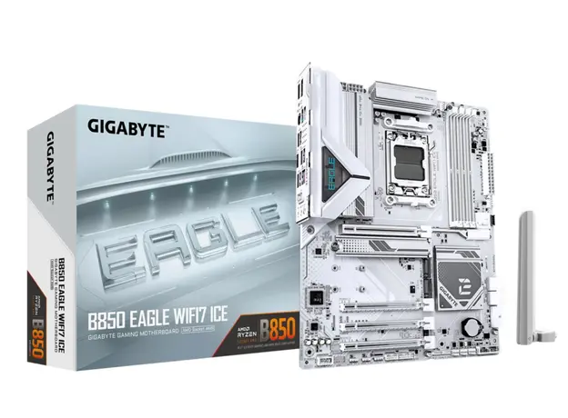 Motherboard GIGABYTE B850 EAGLE WF7 ICE sAM5 B850 4xDDR5 M.2 Wi-Fi BT HDMI DP ATX