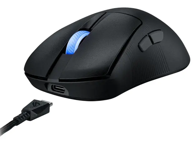 ASUS Mouse ROG Keris II Ace, RGB, USB-A/WL/BT, black, 4 image